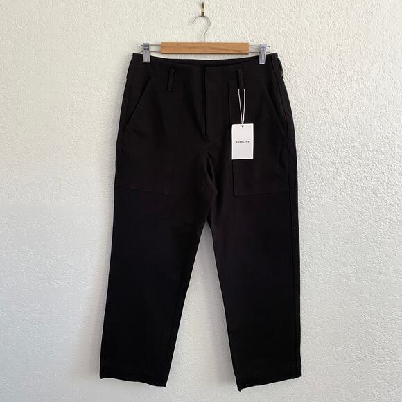 NWT Everlane Bi-Stretch Utility Pant Black Straight Leg High Rise Stretch Pant 4 - Picture 7 of 15